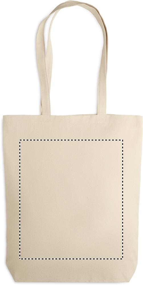Canvas shopping bag 270 gr/m² back td1 13