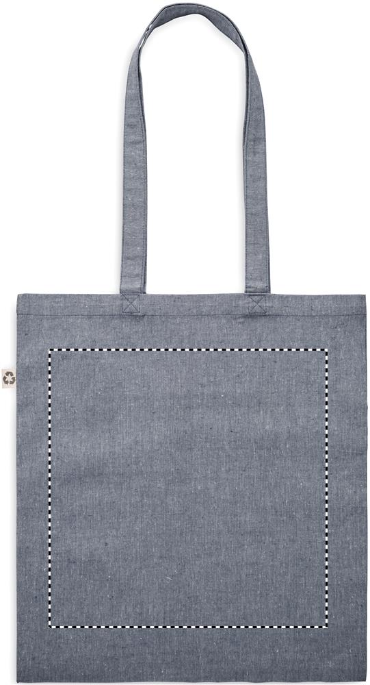 Shopping bag with long handles back 04