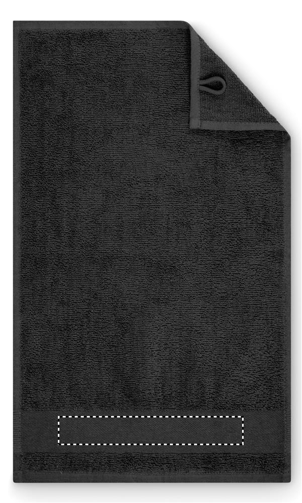 Asciugamano da ospite in cotone strip embroidery 03