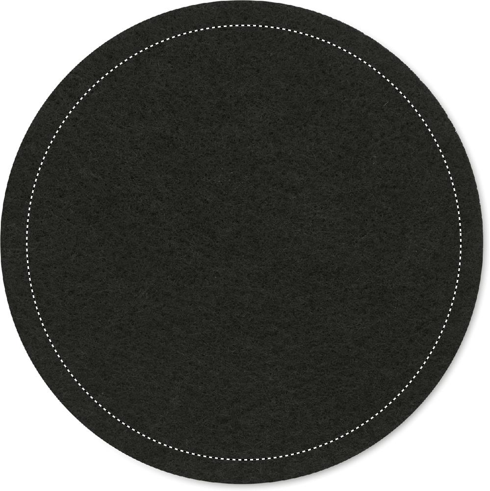 Round coaster in RPET felt side 1 03