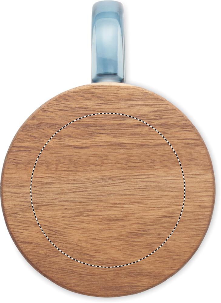 Ribbed glass mug 300ml lid laser 23