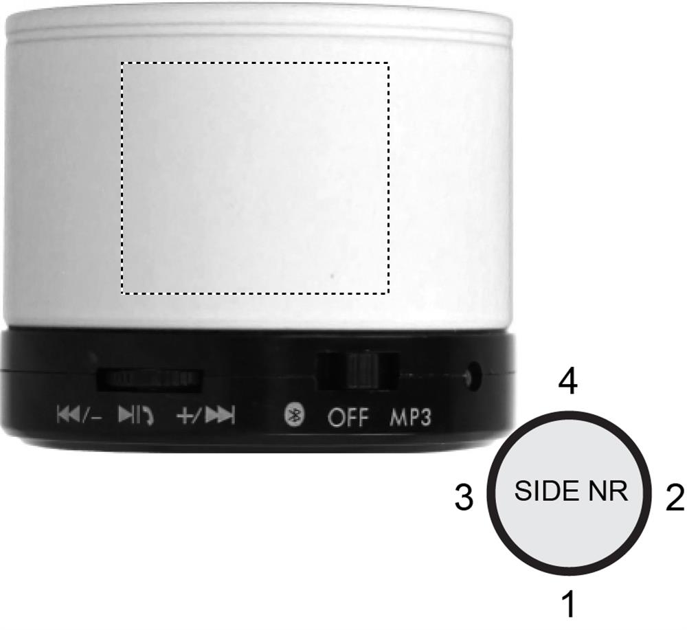 Round wireless speaker side 1 06