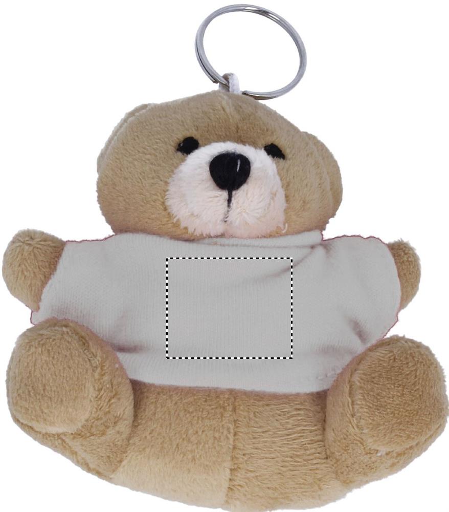 Teddy bear key ring front 06