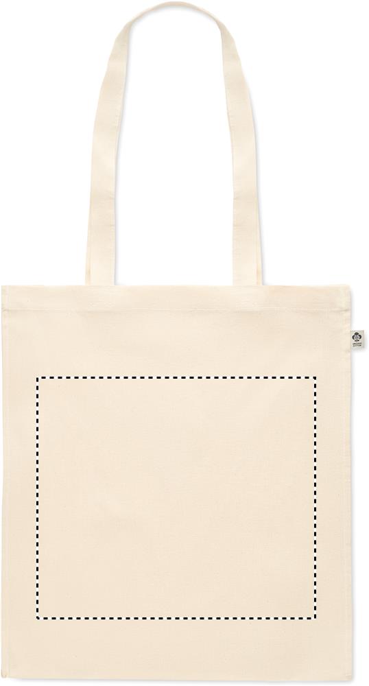 Organic cotton shopping bag front td1 13