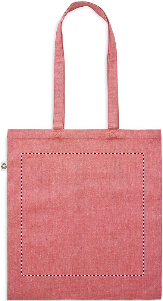 Shopping bag with long handles back 05