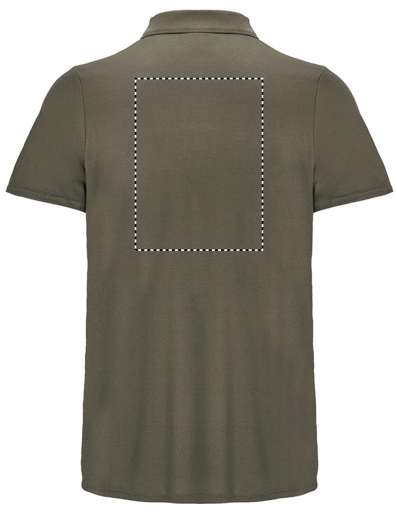 PITCHER UNISEX POLO back ar