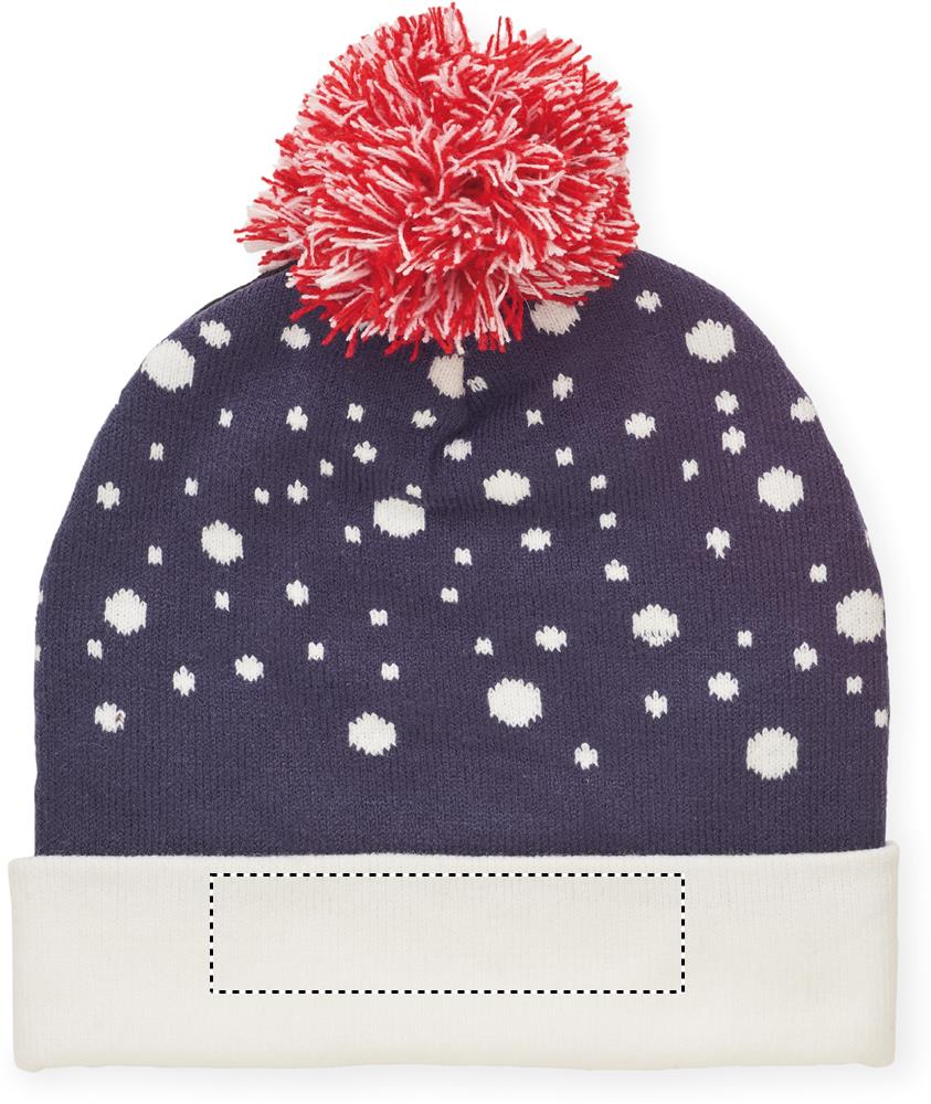 Christmas knitted beanie side 2 04