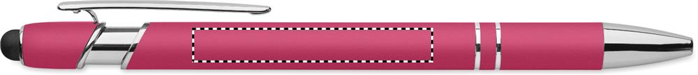 Recycled aluminium stylus pen clip left handed 38