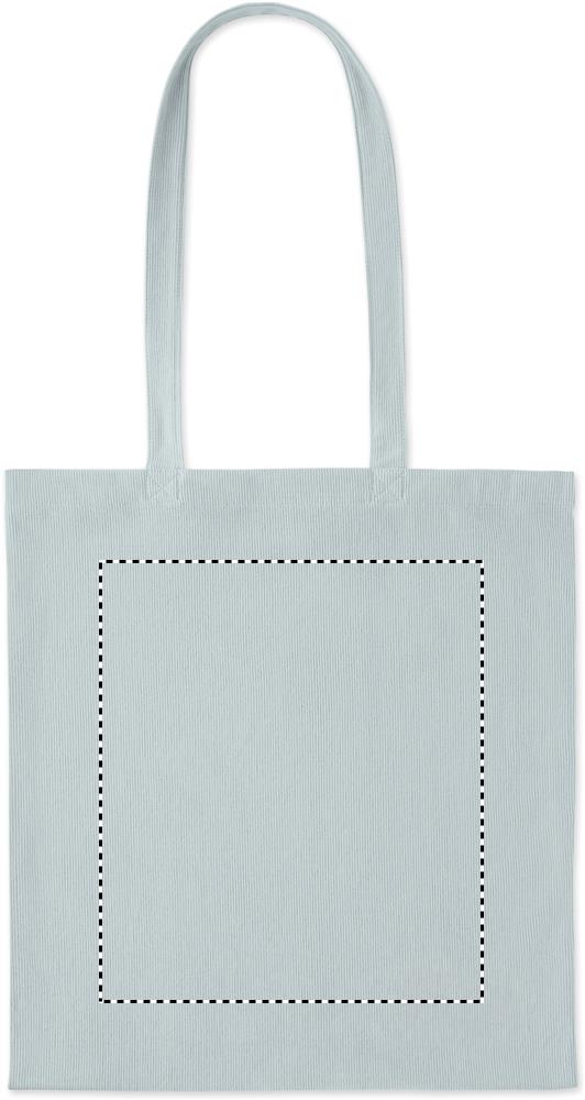 Shopper in velluto a coste front td1 66