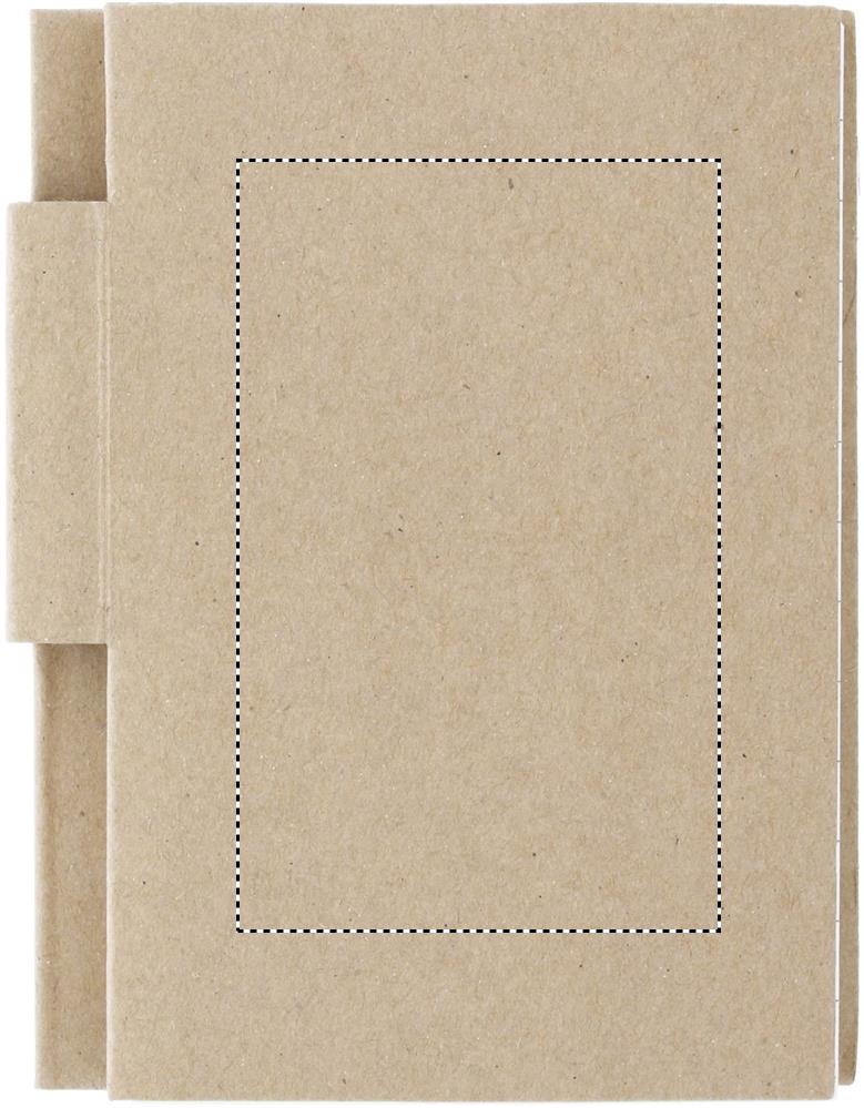 Recycled notebook with pen front 48