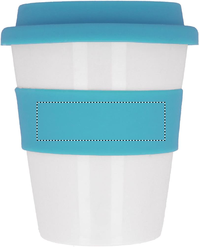 PP tumbler with silicone lid ribbon 12