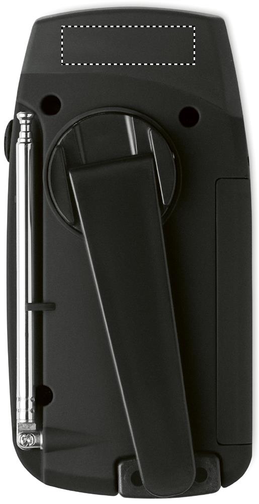 Radio portatile con torcia LED back 03