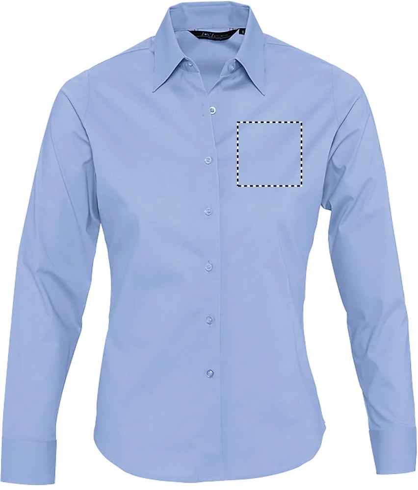 EDEN STRETCH WOMEN SHIRT chest left bf