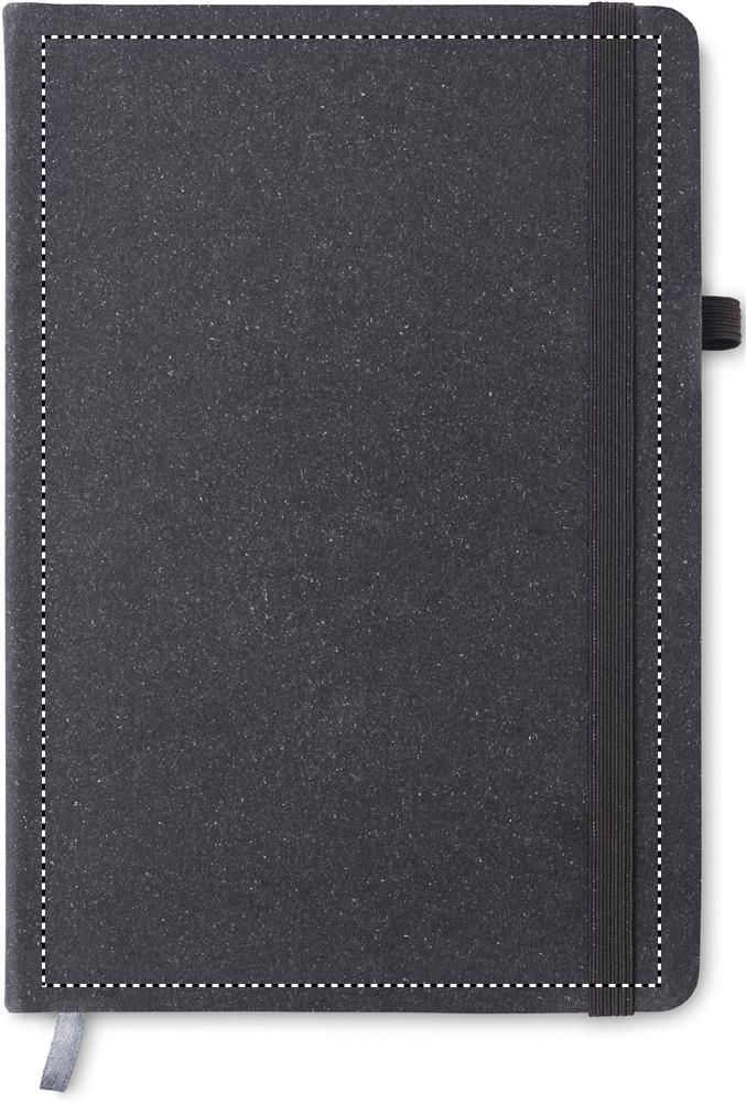 Recycled PU A5 lined notebook front 03