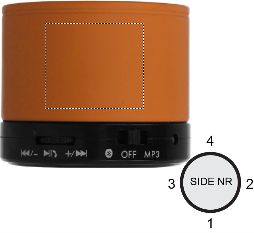 Round wireless speaker side 1 10