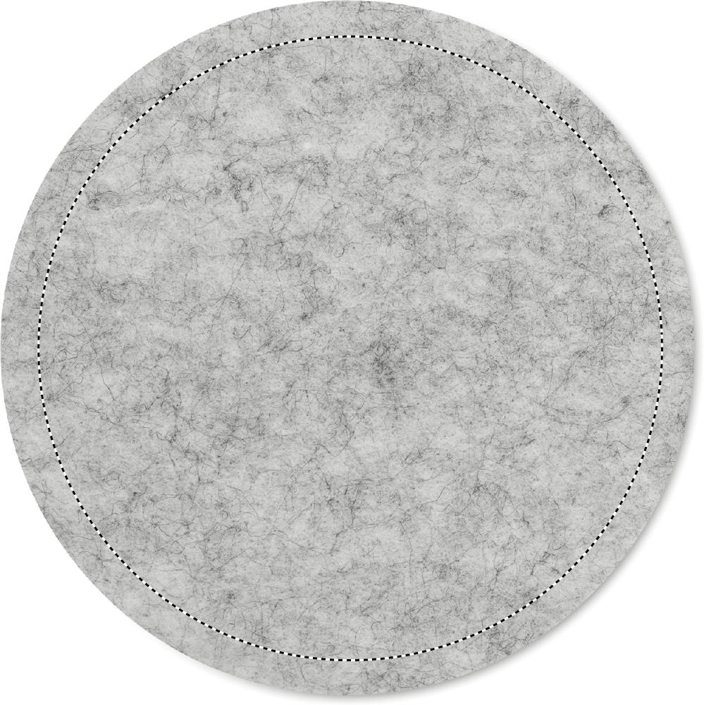 Round coaster in RPET felt side 1 07