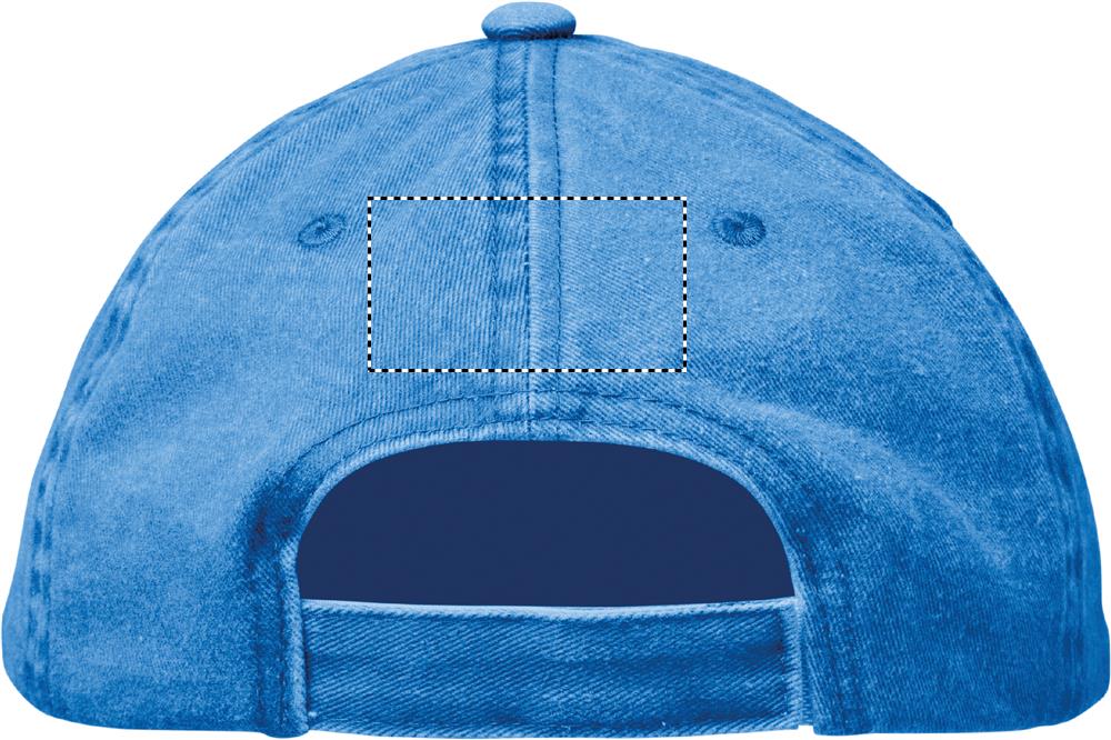 6 panel baseball cap 265 gr/m² back 37