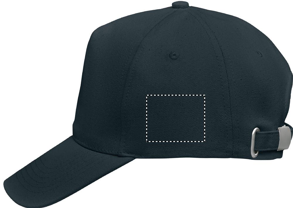 Organic cotton baseball cap left side 85