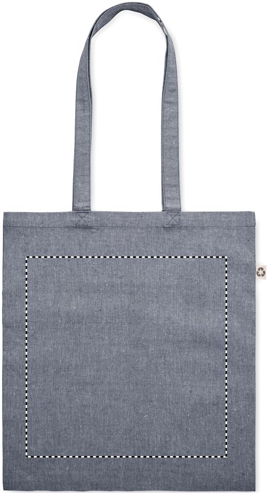 Shopping bag with long handles front 04
