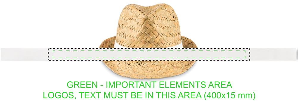 Natural straw hat band sublimation 06