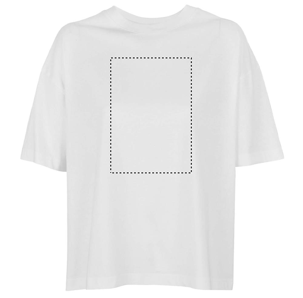 BOXY WOMEN T-SHIRT OVERSIZE front wh