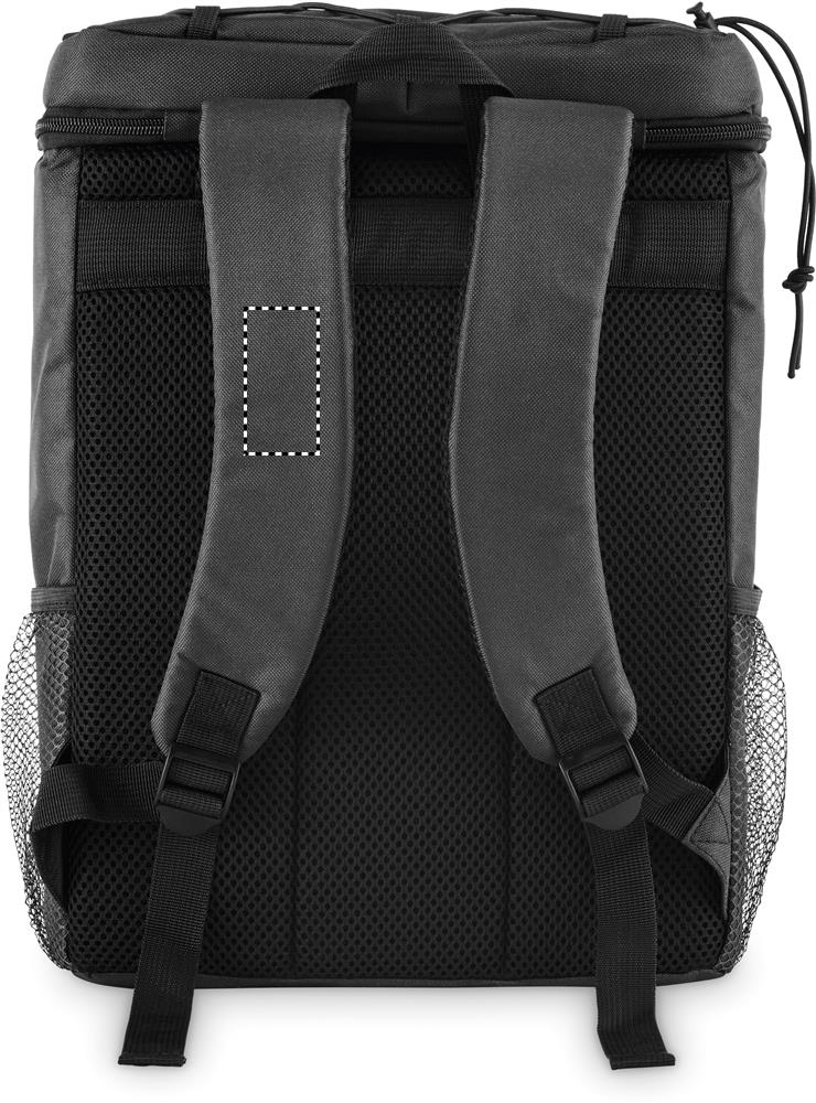 Cooler backpack in 600D RPET shoulder strap right 03