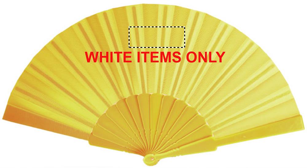 Manual hand fan front on white 08