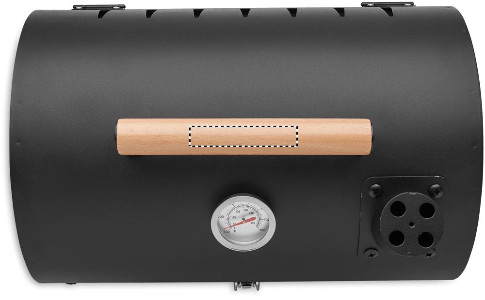 Barbecue portatile con camino handle top pad 03