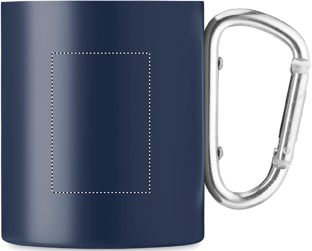 Double wall metal mug 300 ml right handed 85