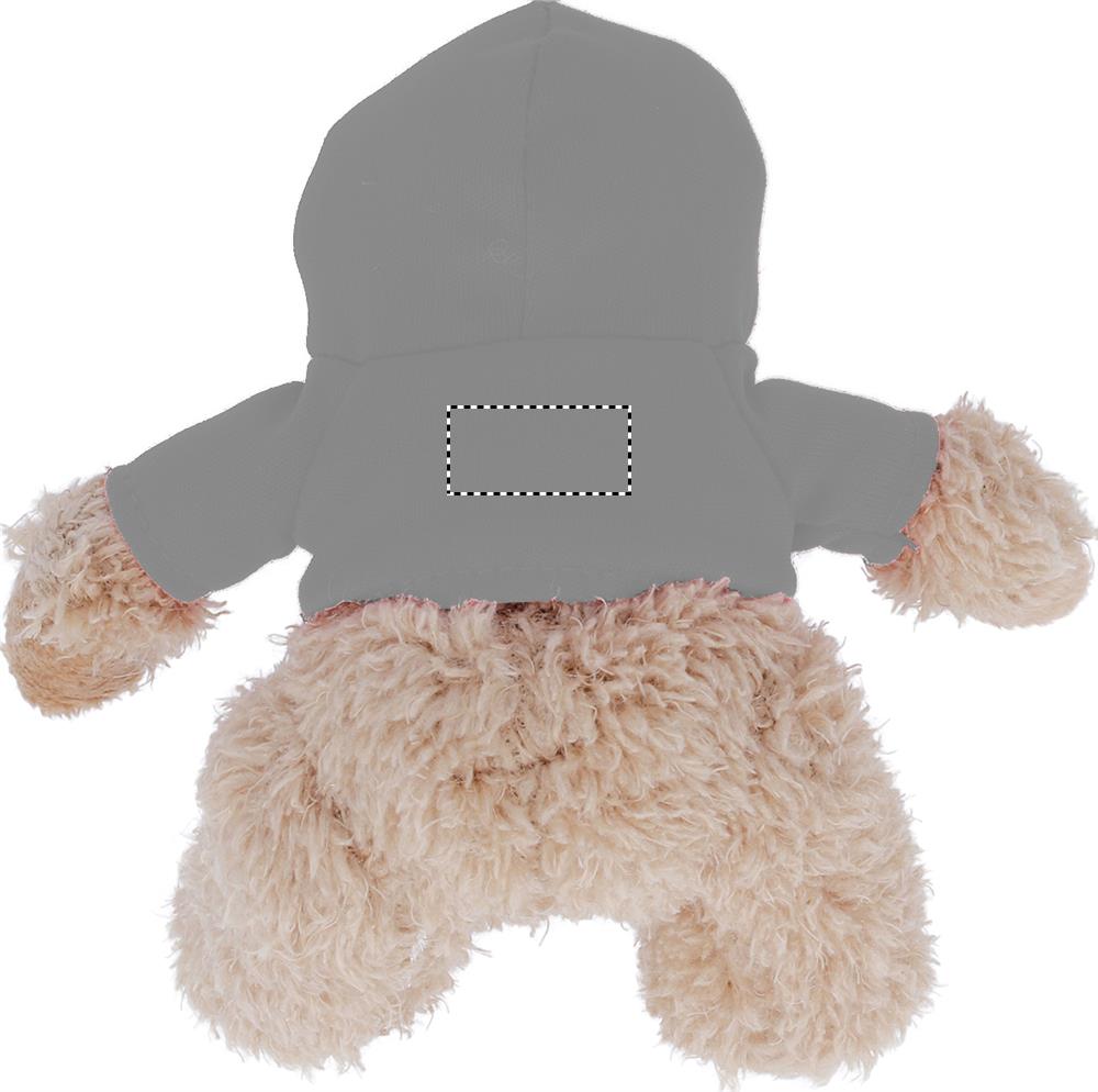 Teddy bear plus with hoodie tshirt back 07