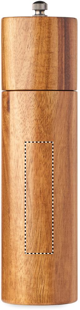 Acacia salt & pepper grinders front pepper 40