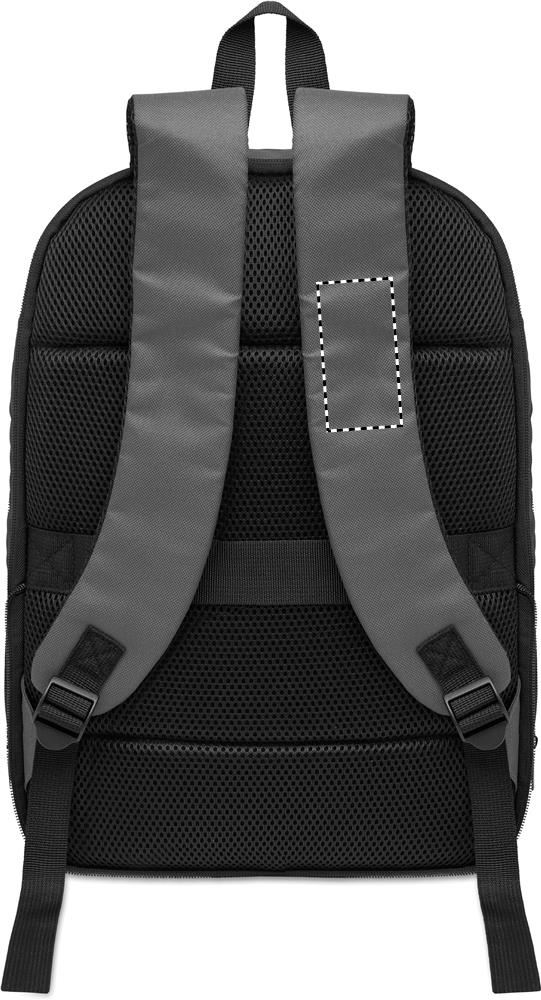 Expandable 600D RPET backpack shoulder strap left 15