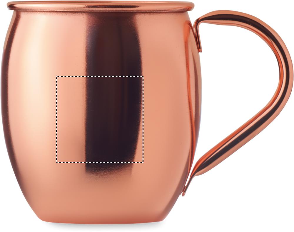 Cocktail copper mug 400 ml right handed 97