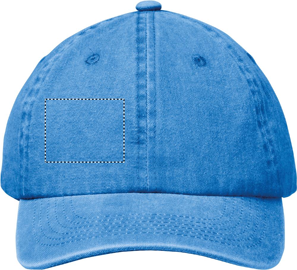 6 panel baseball cap 265 gr/m² segment left 37