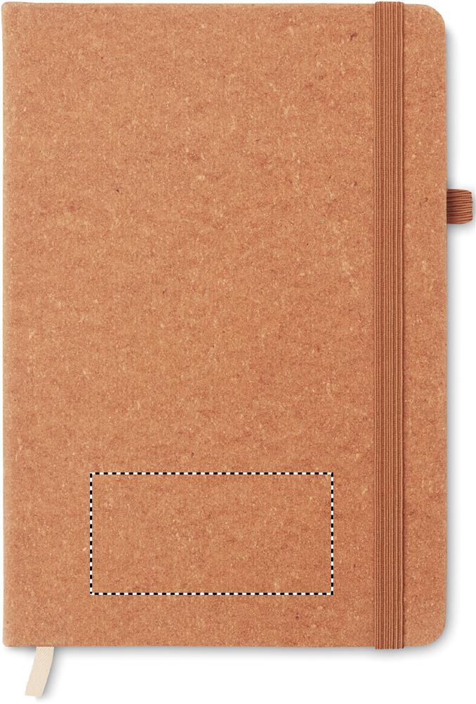 Notebook A5 in PU riciclato front pad 01