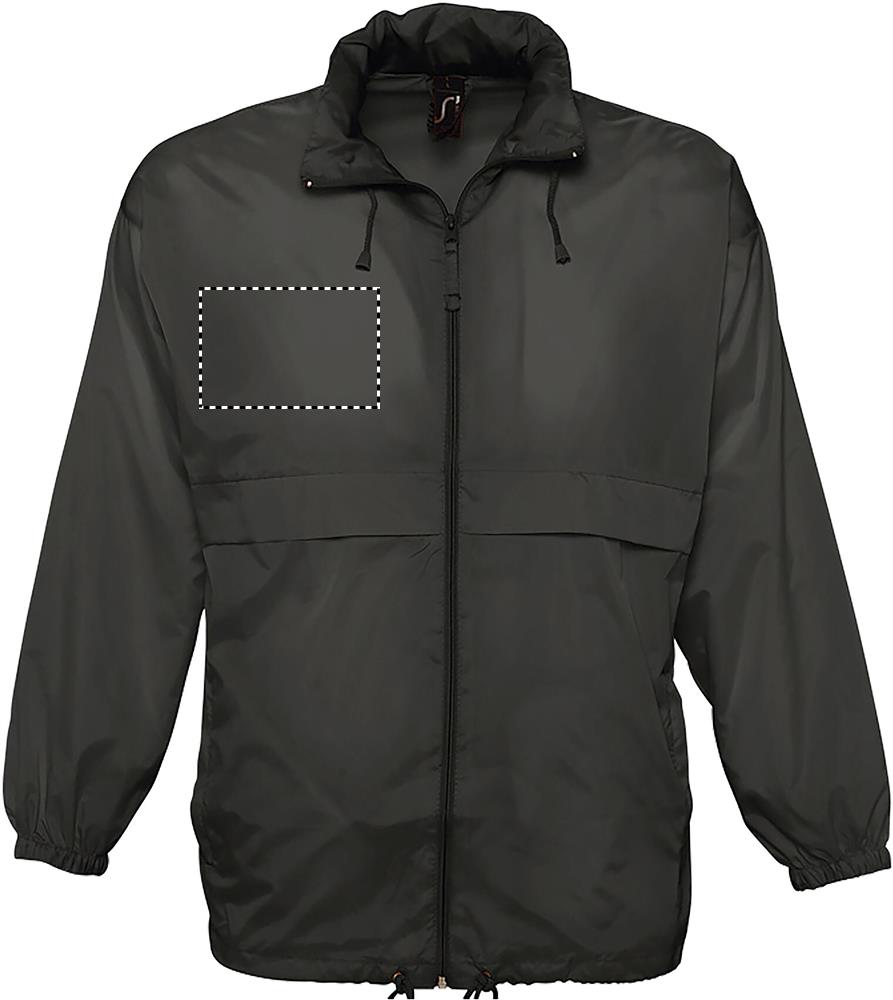 Giacca a vento SURF Unisex chest right bk