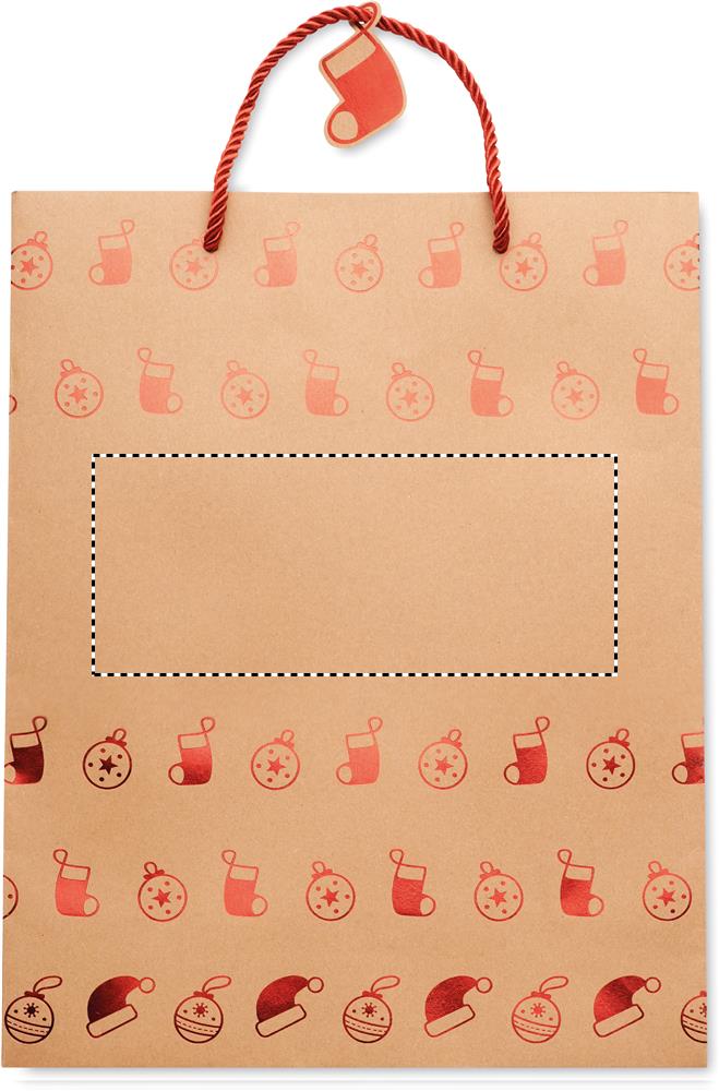 Gift paper bag with pattern front 05