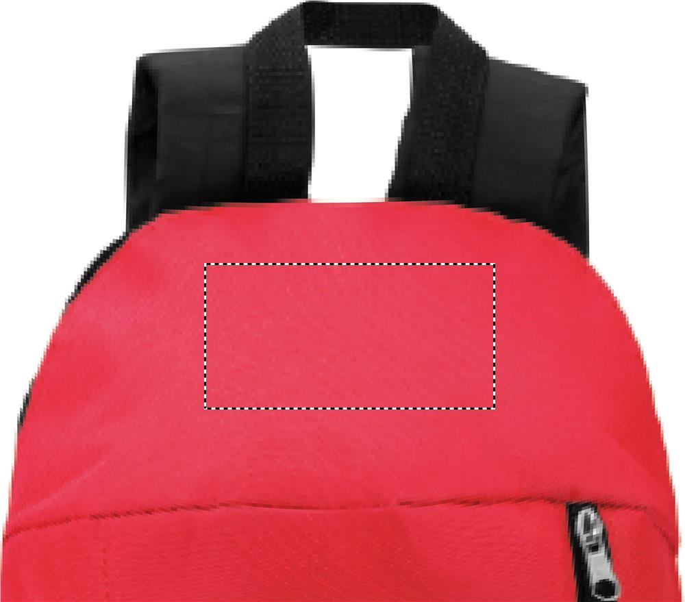 Backpack with front pocket front 05