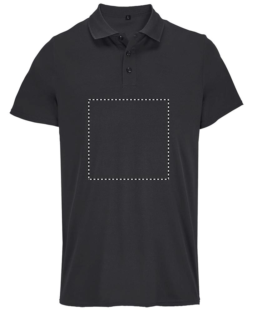 PITCHER UNISEX POLO front bk