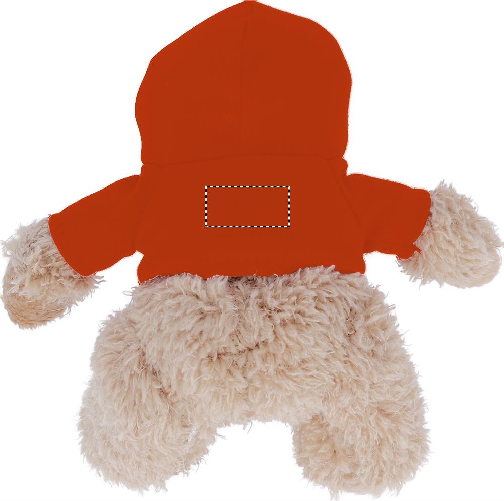 Teddy bear plus with hoodie tshirt back 10