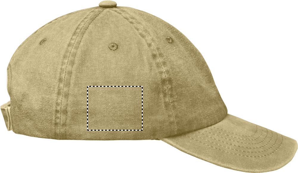 6 panel baseball cap 265 gr/m² right side 49