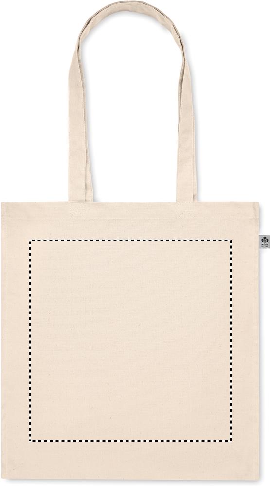 Organic cotton shopping bag front 13