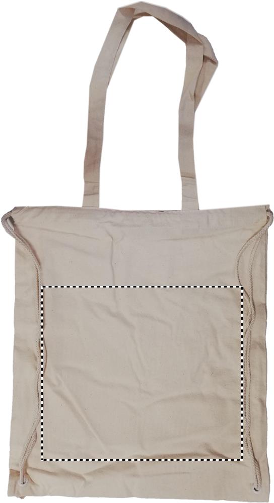 220gr/m² canvas 2 function bag front td1 13