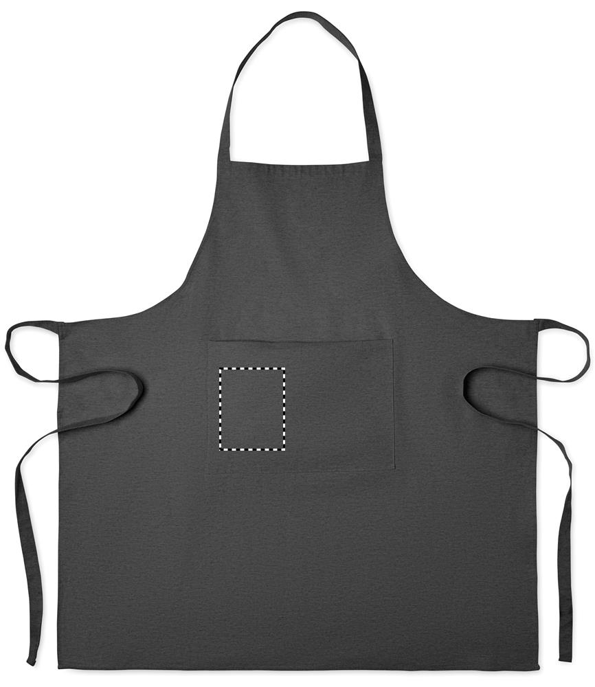 Grembiule da cucina in cotone rici front pocket right 03