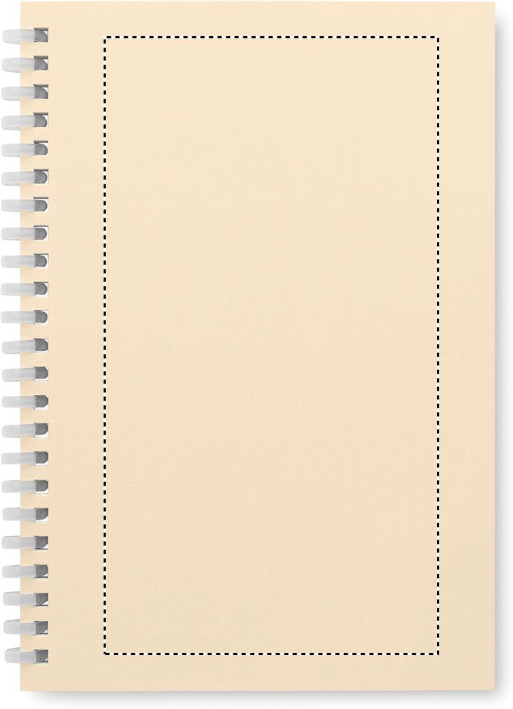 Notebook in cartone riciclato A5 front screen 13