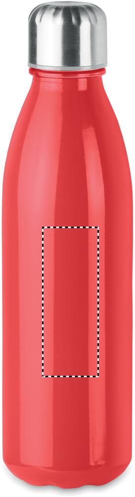 Glass drinking bottle 650ml back 05