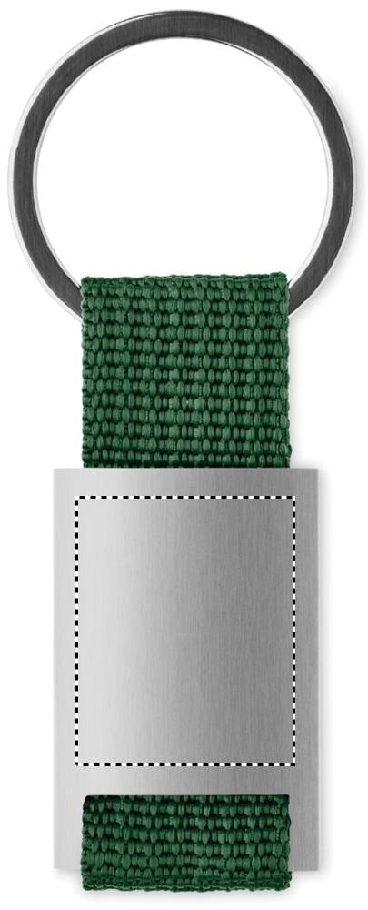 Portachiavi rettangolare front laser 60