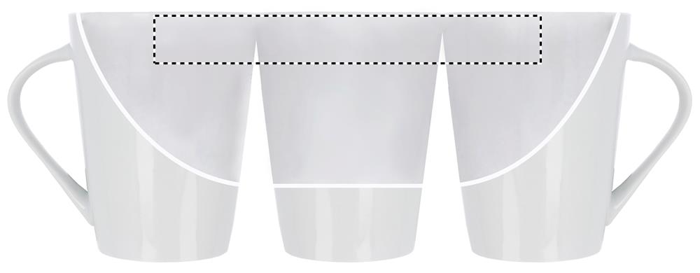 Porcelain conic mug 250 ml inside tc 06
