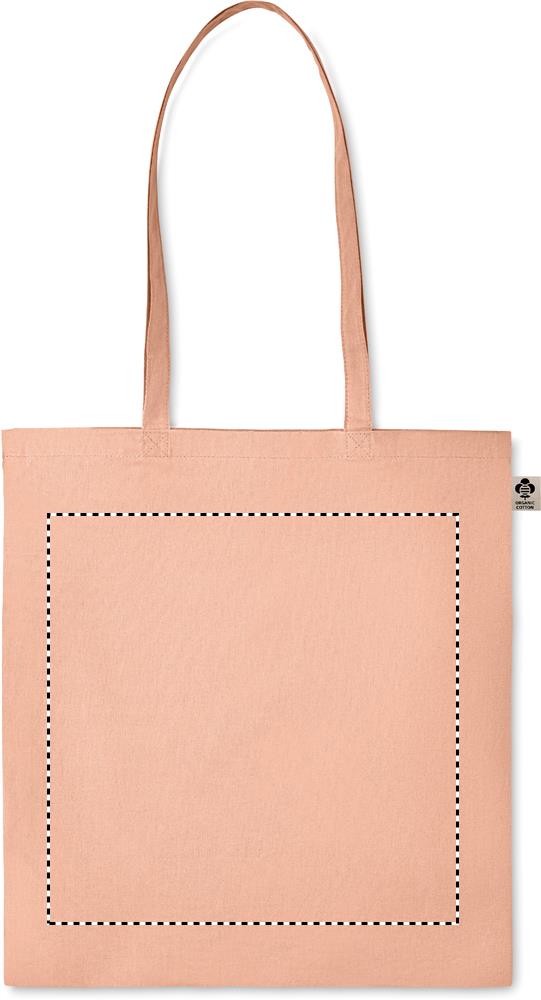 Organic cotton shopping bag front 10