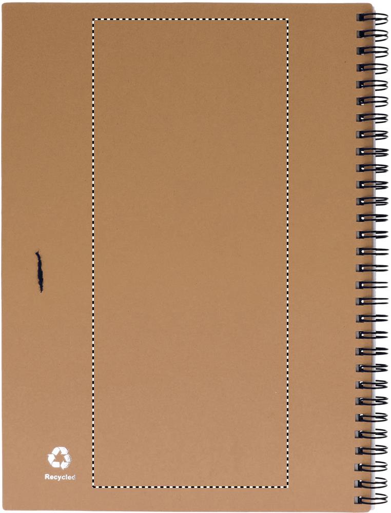 Recycled notebook with pen back screen 13